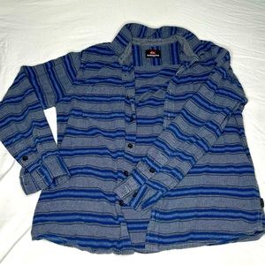 Large Quicksilver Blue Flannel